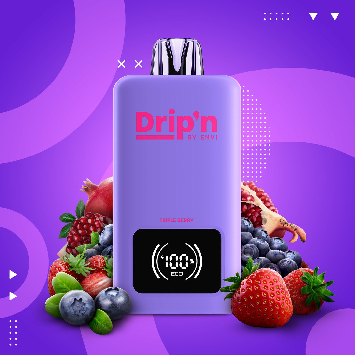 DRIP’N 70K 26ML - Disposable Vape - rufpuf vape, unleashed flavour beast, levelx pods, flavour beast 8k, drip n evo 28k, disposable flavor, unleashed vape, relx starter kit, flavour pods - 42 CLOUDZ