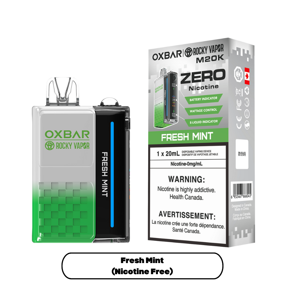 Rocky Vapor Oxbar M20K Nicotine Free Disposable