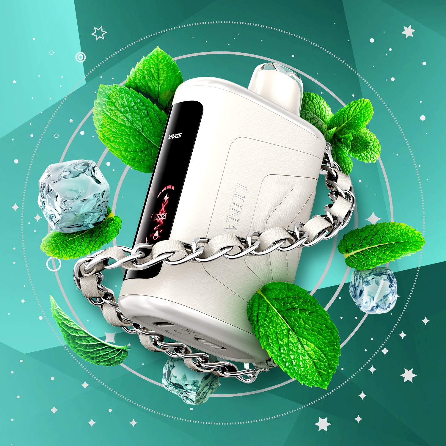 KRAZE LUNA VAPING DISPOSABLE 42K PUFFS - rufpuf vape, unleashed flavour beast, levelx pods, flavour beast 8k, drip n evo 28k, disposable flavor, unleashed vape, relx starter kit, flavour pods - 42 CLOUDZ