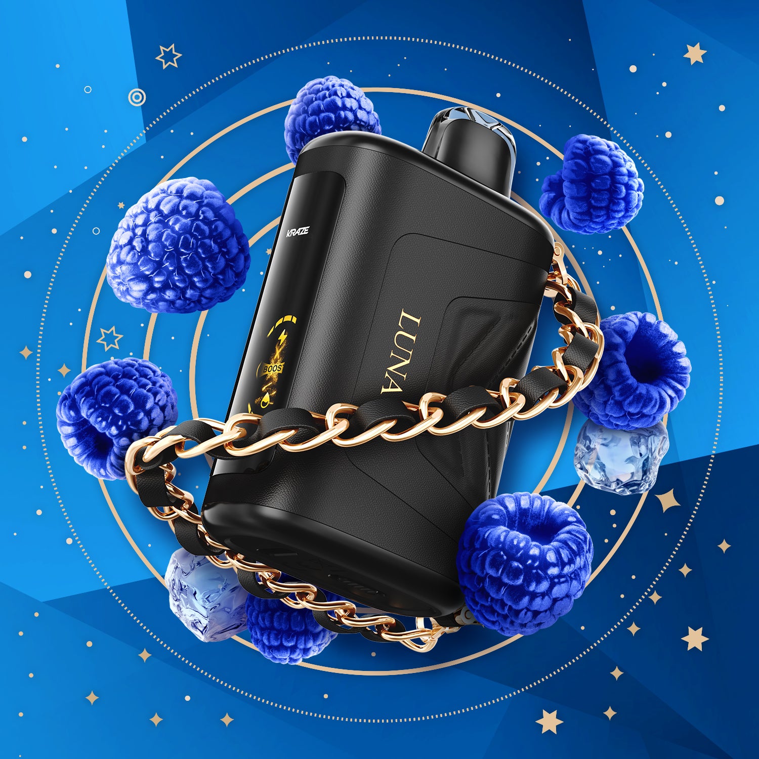 KRAZE LUNA VAPING DISPOSABLE 42K PUFFS - rufpuf vape, unleashed flavour beast, levelx pods, flavour beast 8k, drip n evo 28k, disposable flavor, unleashed vape, relx starter kit, flavour pods - 42 CLOUDZ