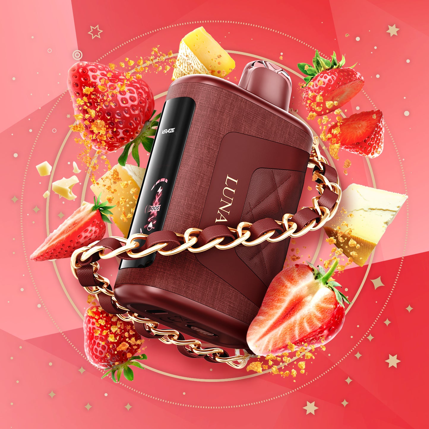 KRAZE LUNA VAPING DISPOSABLE 42K PUFFS - rufpuf vape, unleashed flavour beast, levelx pods, flavour beast 8k, drip n evo 28k, disposable flavor, unleashed vape, relx starter kit, flavour pods - 42 CLOUDZ