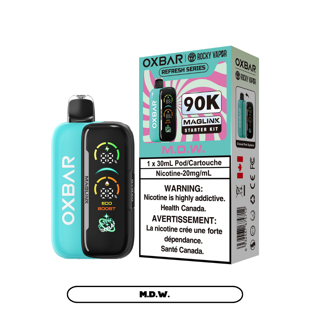 ROCKY VAPOR OXBAR MAGLINK 90K DISPOSABLE STARTER KIT