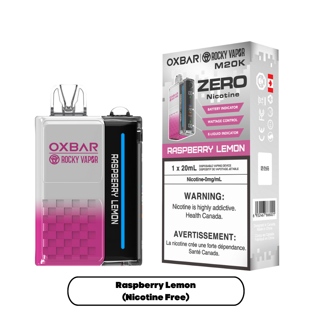 Rocky Vapor Oxbar M20K Nicotine Free Disposable
