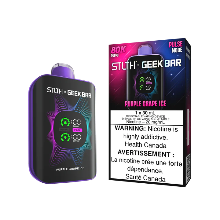 STLTH GEEK BAR 80K VAPING DISPOSABLE - rufpuf vape, unleashed flavour beast, levelx pods, flavour beast 8k, drip n evo 28k, disposable flavor, unleashed vape, relx starter kit, flavour pods - 42 CLOUDZ