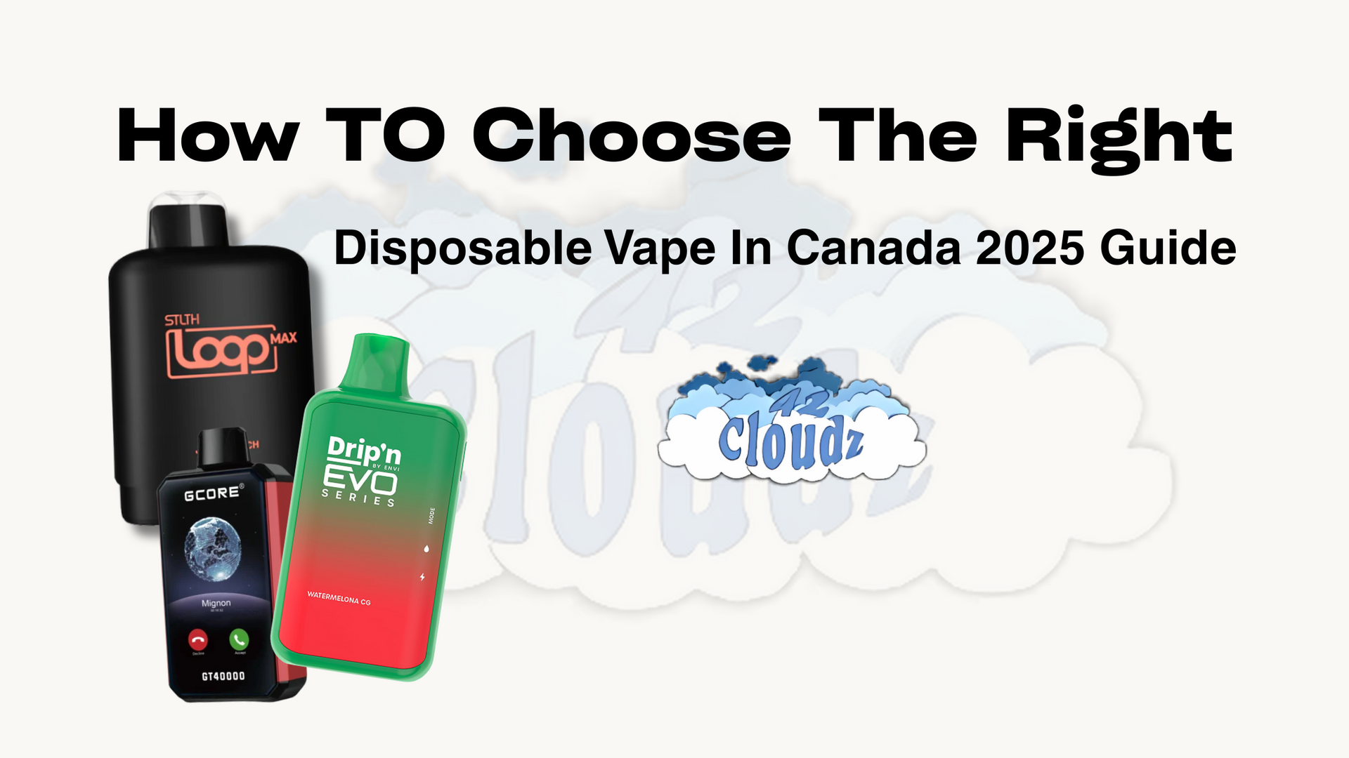 How to Choose the Right Disposable Vape in Canada [2025 Guide] – 42 CLOUDZ