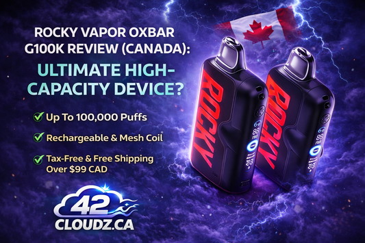 Rocky Vapor Oxbar G100K Review Canada | 100K Puff Device | 42Cloudz.ca