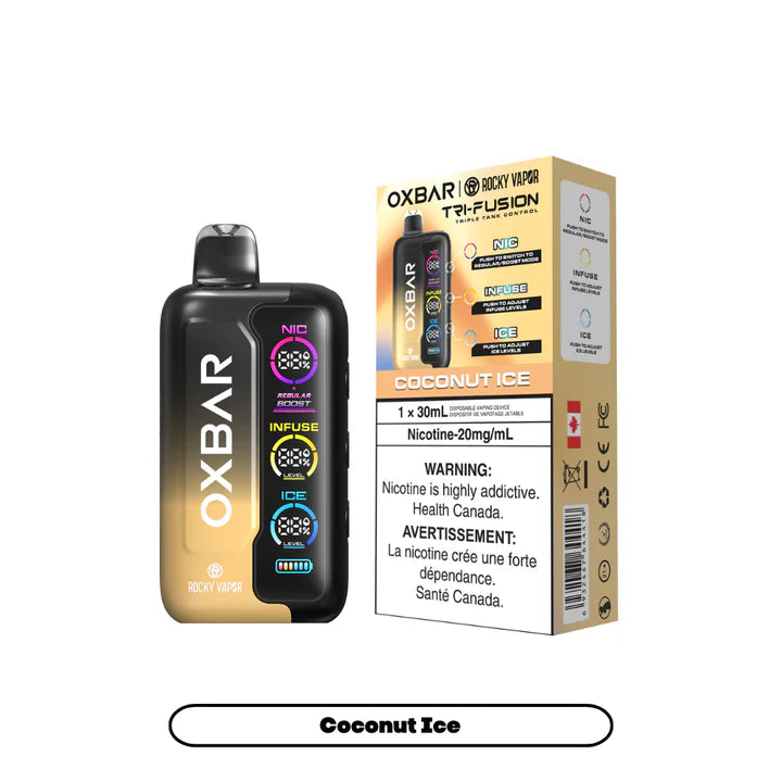 ROCKY VAPOR OXBAR TRI FUSION 30ML DISPOSABLE