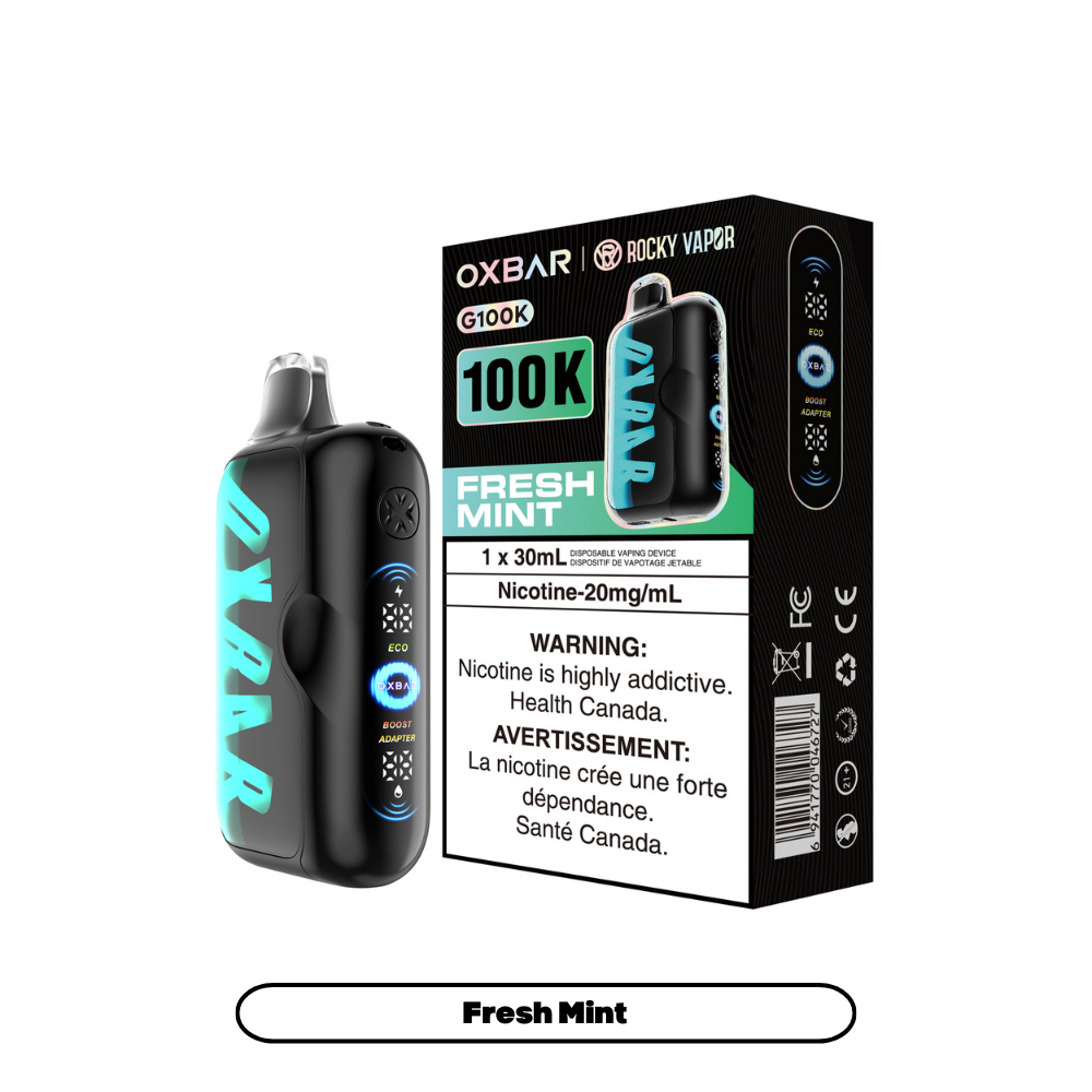 Rocky Vapor Oxbar G100K Disposable Vape – 100,000 Puffs | Premium Flavour Experience Canada | 42CLOUDZ.CA