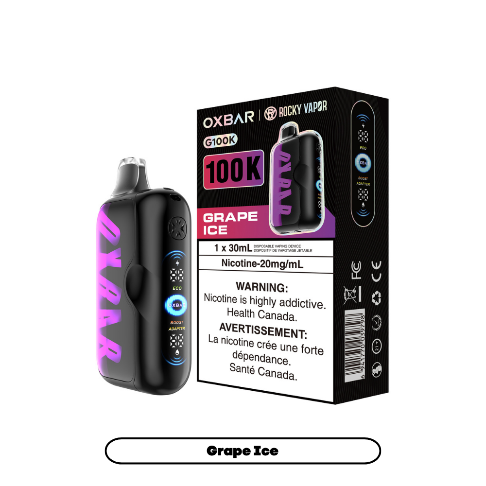 Rocky Vapor Oxbar G100K Disposable Vape – 100,000 Puffs | Premium Flavour Experience Canada | 42CLOUDZ.CA