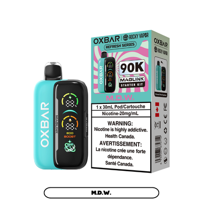 ROCKY VAPOR OXBAR MAGLINK 90K DISPOSABLE STARTER KIT