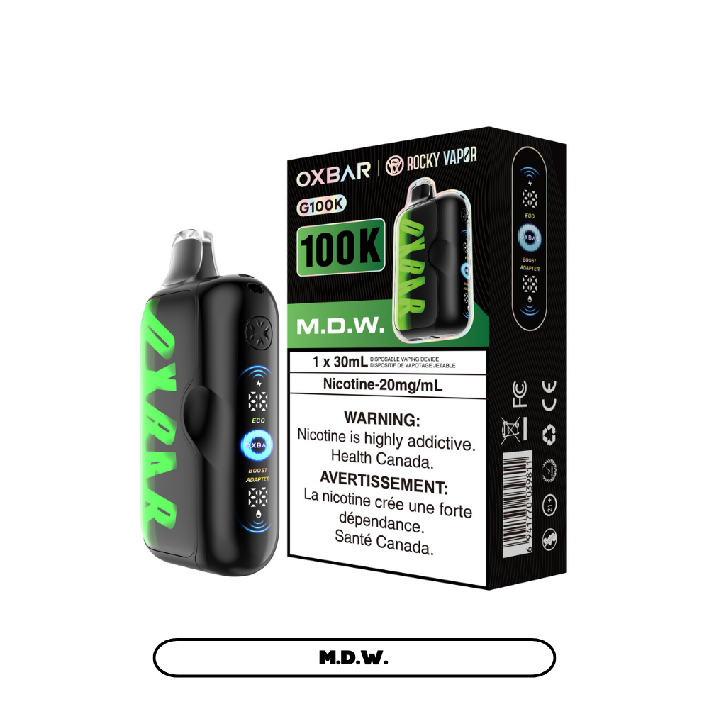 Rocky Vapor Oxbar G100K Disposable Vape – 100,000 Puffs | Premium Flavour Experience Canada | 42CLOUDZ.CA