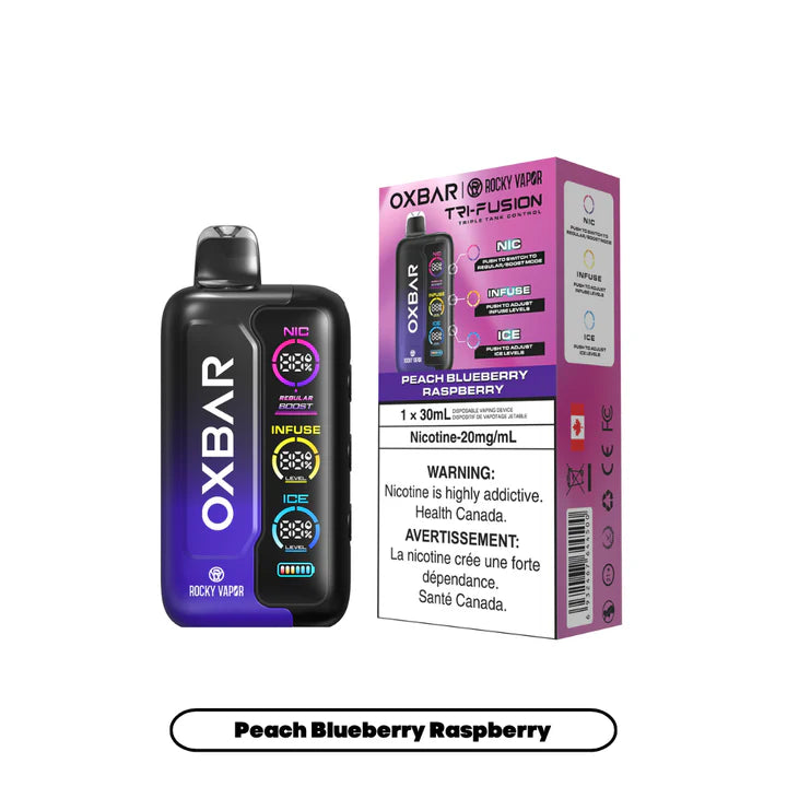 ROCKY VAPOR OXBAR TRI FUSION 30ML DISPOSABLE