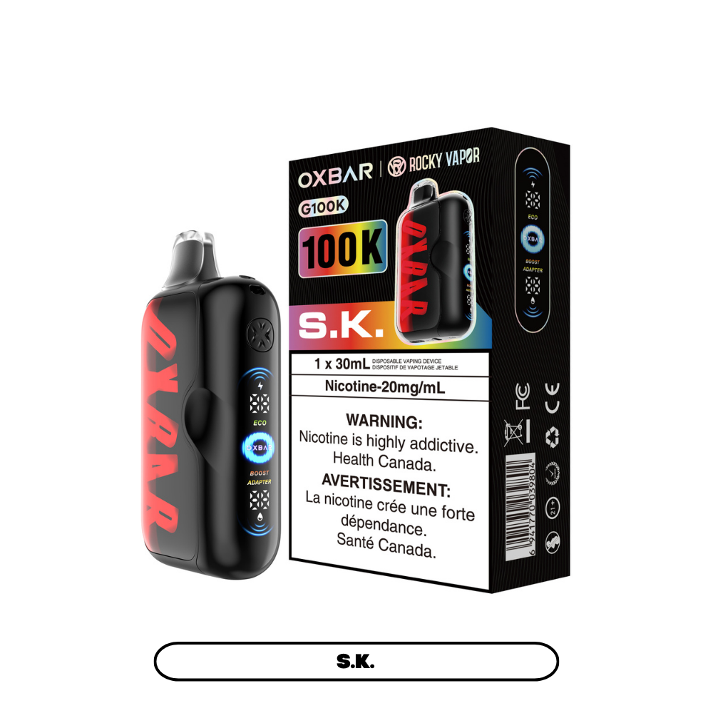 Rocky Vapor Oxbar G100K Disposable Vape – 100,000 Puffs | Premium Flavour Experience Canada | 42CLOUDZ.CA