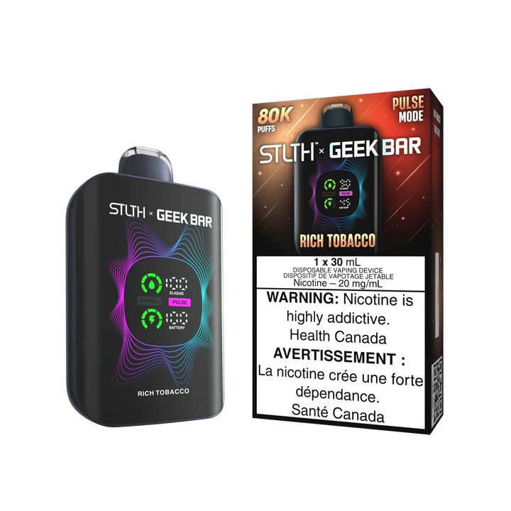 STLTH GEEK BAR 80K VAPING DISPOSABLE - rufpuf vape, unleashed flavour beast, levelx pods, flavour beast 8k, drip n evo 28k, disposable flavor, unleashed vape, relx starter kit, flavour pods - 42 CLOUDZ