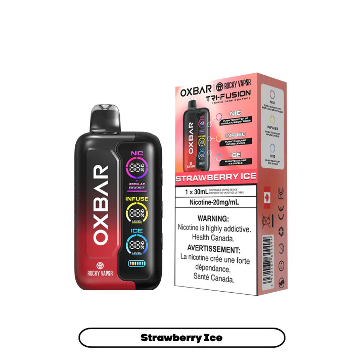 ROCKY VAPOR OXBAR TRI FUSION 30ML DISPOSABLE