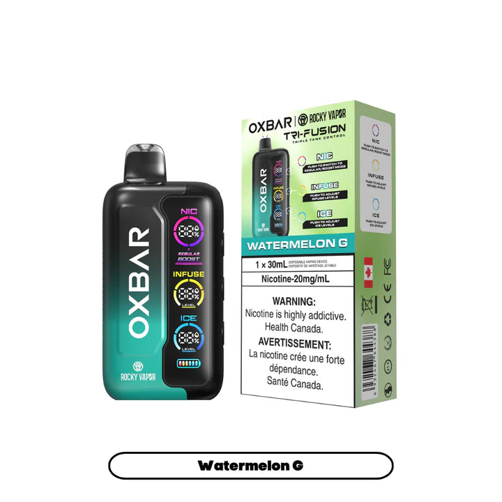 ROCKY VAPOR OXBAR TRI FUSION 30ML DISPOSABLE